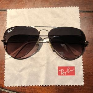 Rayban Polarized Aviator Sunglasses